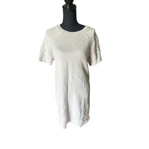Madewell MWL AiryTerry Sweatshirt Dress Heather Light Grey Size XS